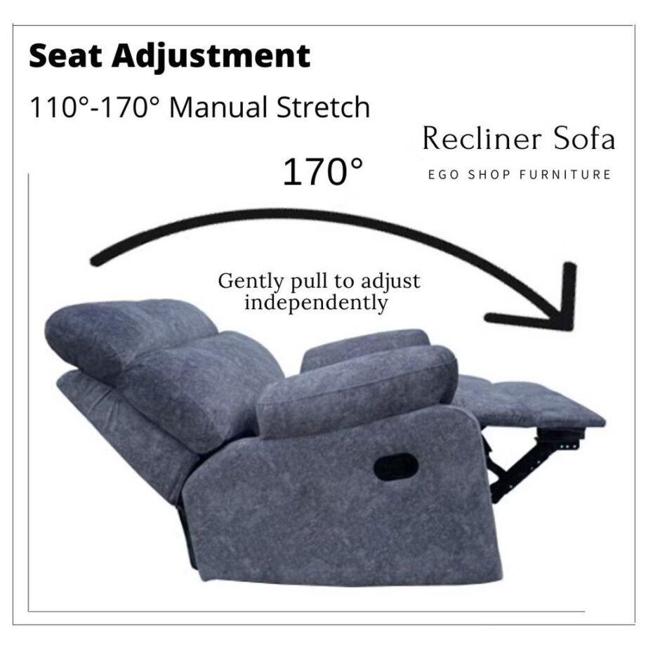 Recliner Sofa Chair (Light Grey)